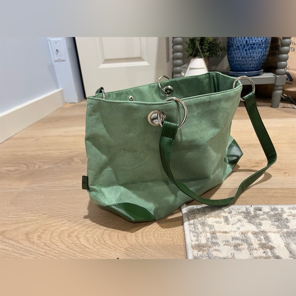 NWOT Graham Webb Medium Suede Purse - Picture 2 of 15